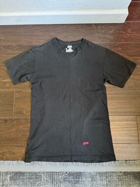 Hanes x Supreme ComfortSoft Black Crewneck T-Shirt wearable men’s S